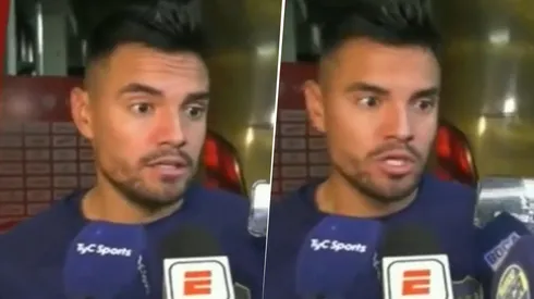 La palabra de Romero tras la igualdad en Santa Fe. Foto: Captura