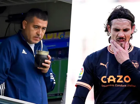 Revelación inédita sobre el llamado de Riquelme para la llegada de Cavani: "Quiere jugar en Boca"