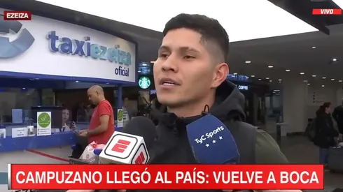 Campuzano habló sobre su regreso a Boca (captura ESPN)