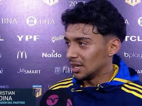 "Sabía que...": Medina reveló lo que pensó antes de marcar su gol ante Sarmiento