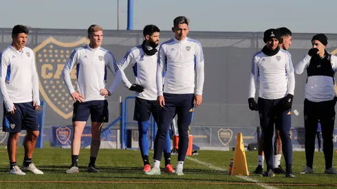 Los concentrados para enfrentar a Sarmiento. Foto: Boca Oficial