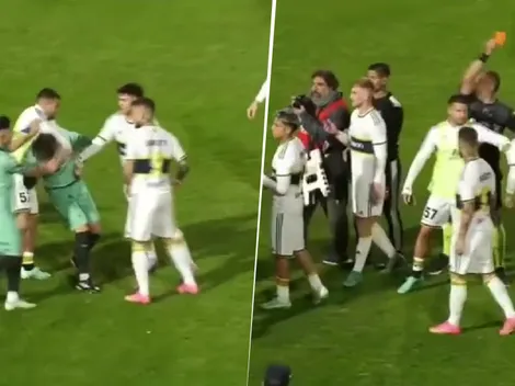 VIDEO | Nahuel Gallardo se burló y Benedetto le tiró un manotazo tras el Boca-Sarmiento