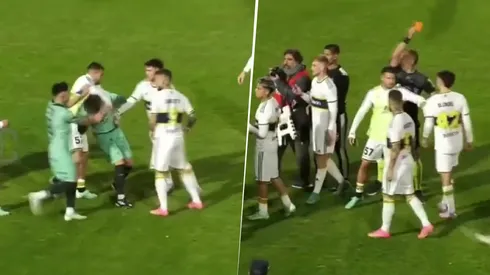 Benedetto reaccionó ante la gastada de Gallardo.