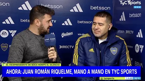 Riquelme rompió el silencio. (Captura: TyC Sports)