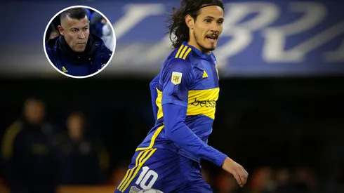 La decisión de Almirón con Cavani (Getty)