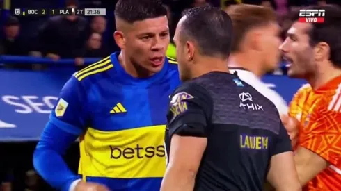 Discusión futbolera. Foto: captura ESPN