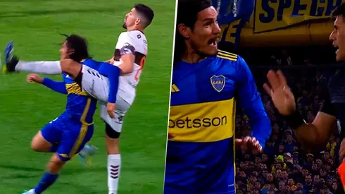 El cruce entre Cavani y Suso.