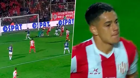 Morales debutó con gol en Unión. Foto: Captura