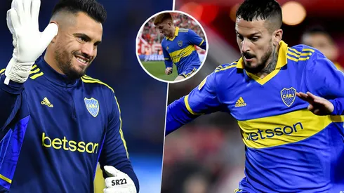 Romero, Benedetto y sus mensajes para Barco. (Getty)