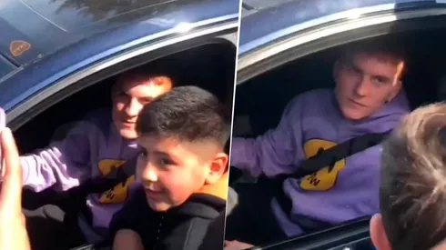 El pedido de los hinchas a Barco. Foto: Captura Olé