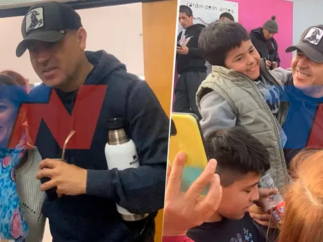 Así votó Riquelme: por qué tuvo que ir dos veces y el regalo a las autoridades de su mesa