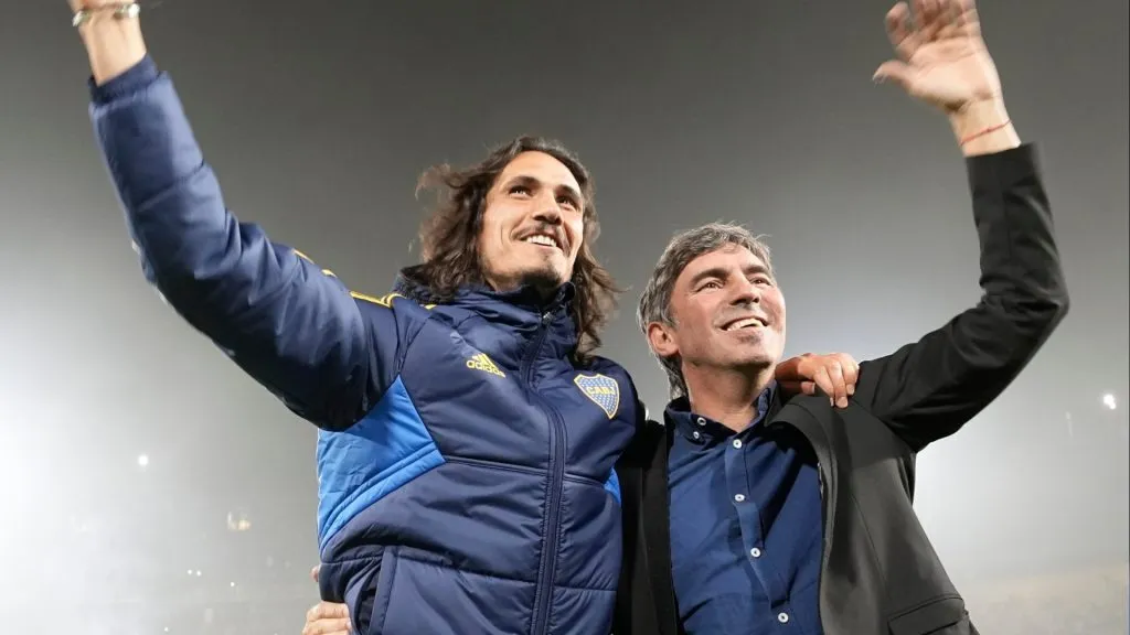 Manteca Martínez habló sobre el rendimiento de Cavani. Foto: Boca Oficial