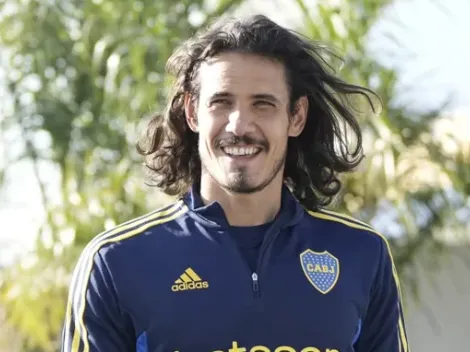 Quiere estar: el importante avance de Cavani en la práctica que ilusiona con verlo ante Nacional