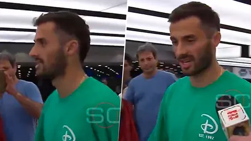 Saracchi llegó a Argentina. (Captura ESPN)