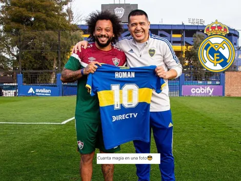 "Cuánta magia": otro crack del Real Madrid comentó la foto de Riquelme y Marcelo