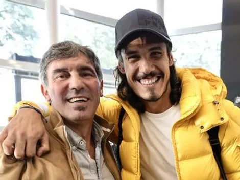 Para el recuerdo: el regalo de Cavani a "Manteca" Martínez en su presentación