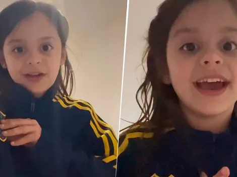 VIDEO | La tierna bienvenida de la hija de Pol a Cavani: "Gracias por elegir Boca"