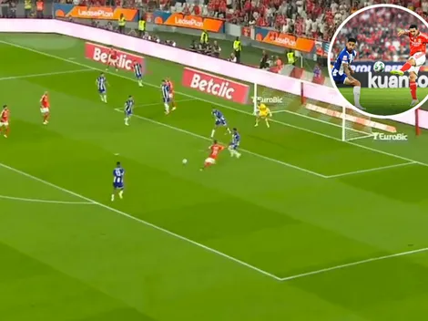 VIDEO | Varela no pudo en el clásico de Portugal contra Di María y Otamendi