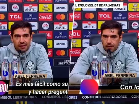 La bronca del DT de Palmeiras con un periodista: "Es fácil..."