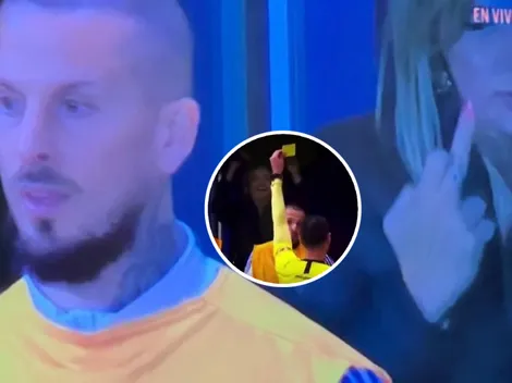 Confirmado: quién es la mujer que celebró la amarilla a Benedetto en La Bombonera