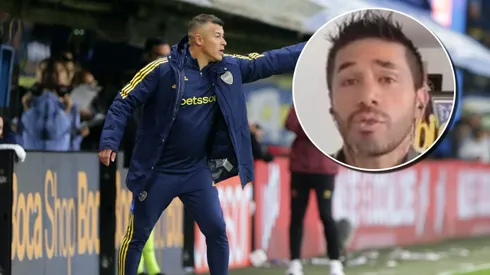 Jorge Almirón, entrenador de Boca y Fabián Vargas