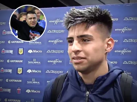 El sobrino de Riquelme debutó en Primera y contó por qué le debe un asado a Román