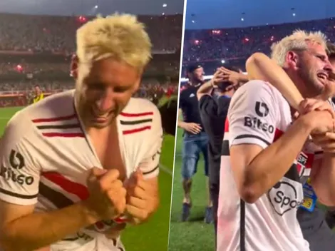 VIDEO | Ex Boca: la emoción hasta las lágrimas de Calleri tras consagrarse campeón en San Pablo