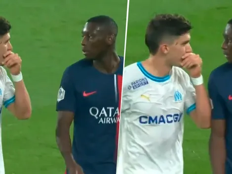 VIDEO | Picante: Balerdi, exBoca, se cruzó fuerte con Kolo Muani