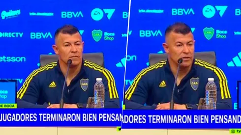 La palabra del entrenador de Boca. Foto: Captura Tyc Sports