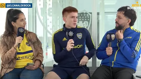 Valentín Barco, la joya de Boca. (Captura de el Canal de Boca)