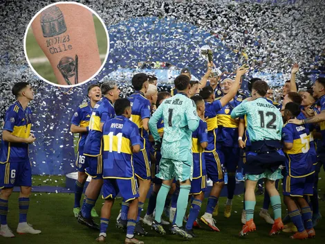Campeón de América y del mundo en Boca: el tatuaje gigante de Ignacio Rodríguez, del Sub 20