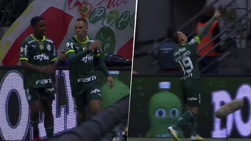 Breno Lopes contra la hinchada de Palmeiras