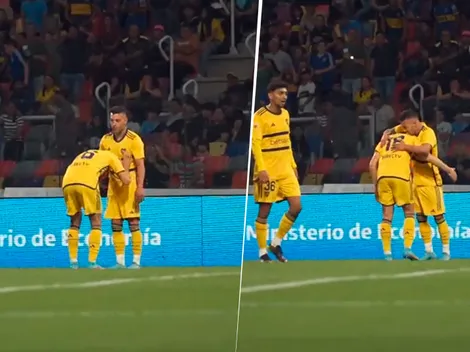 VIDEO | No se vio: el gesto de Merentiel a Janson tras el golazo del extremo de Boca