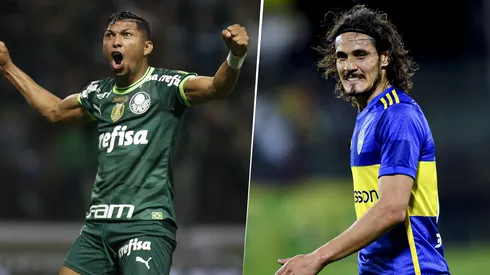 Cavani y Rony, jugadores de Boca y Palmeiras