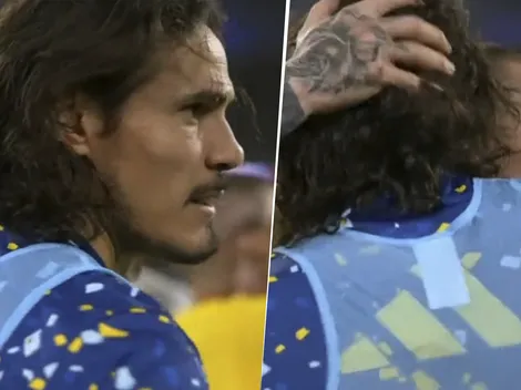VIDEO | Goleadores unidos: el abrazo entre Benedetto y Cavani tras la victoria de Boca