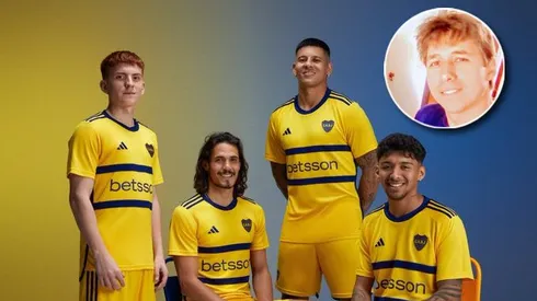 Boca en la presentación de su nueva camiseta