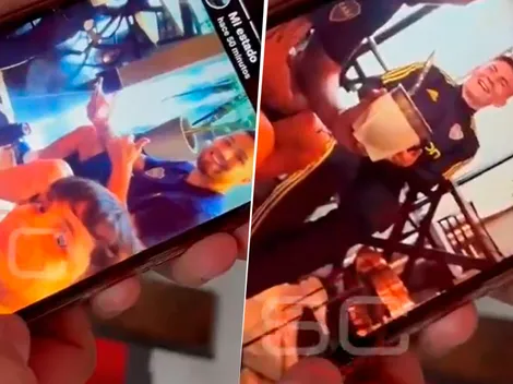 VIDEO | Sueño cumplido: un hincha santiagueño compartió unos mates con el plantel de Boca