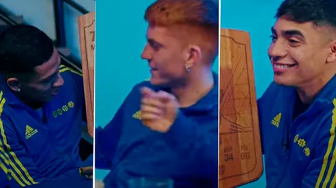 La reacción de los pibes de Boca a los puntajes del EA Sports FC 24.