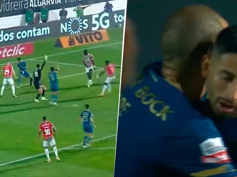 VIDEO | Varela salvó un gol en la línea del arco de Porto y Pepe lo fue a abrazar