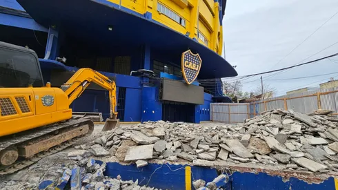 La nueva obra en el acceso a la Bombonera. Foto: @cnavarroarq