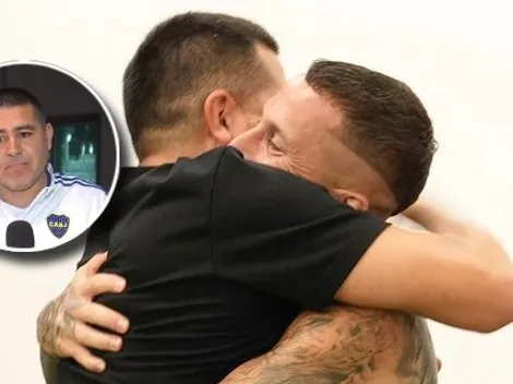 El mimo de Riquelme a Benedetto: "Lo pudimos..."