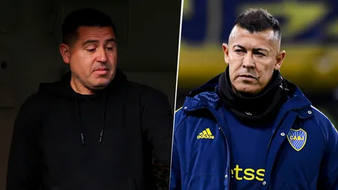 El aviso de Riquelme a Almirón. (Getty)