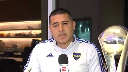 Riquelme y un mensaje antes de las semis contra Palmeiras. Foto: Captura