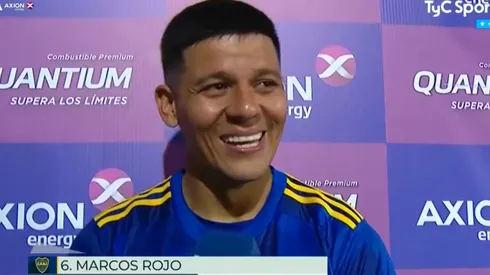 Sonríe el 6 de Boca. Foto: captura TV