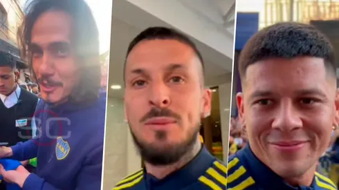 El elogios de las figuras Xeneizes. Foto: Captura.