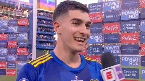 Fascendini y la charla con Díaz Robles. Foto: Captura