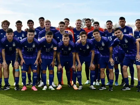 Con Brey y Valentini titulares, el amistoso que jugó la Selección Argentina Sub 23