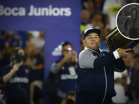 Inédito: las fotos de Maradona a los 16 años en La Bombonera, cuatro años antes de jugar en Boca 