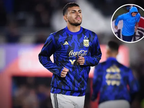 VIDEO | No se vio: el gesto de Paredes con el escudo de River en el Monumental