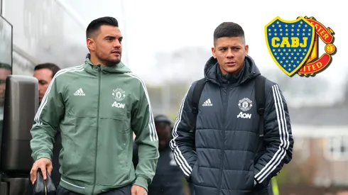 Marcos Rojo y Sergio Romero en manchester United